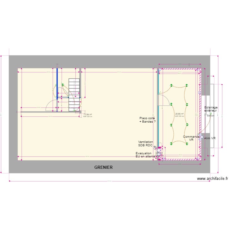 RANCY V3. Plan de 8 pièces et 167 m2