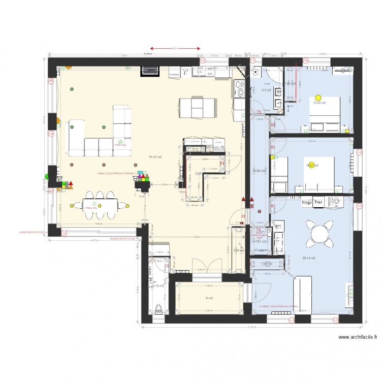 Champforey RDC. Plan de 0 pièce et 0 m2