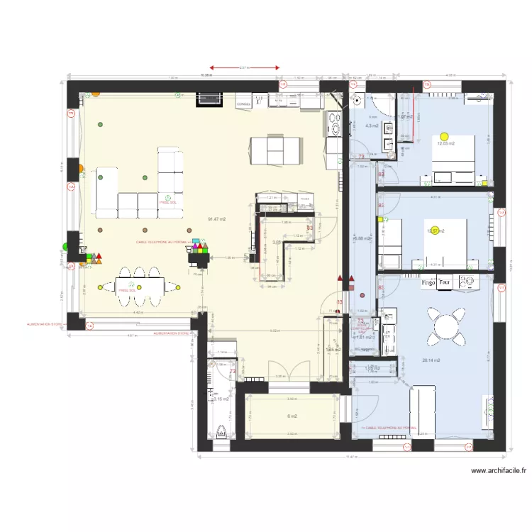 Champforey RDC. Plan de Champforey RDC. Plan de