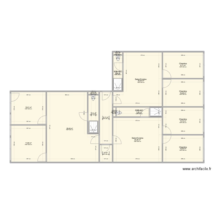 Plan 201 Vaugirard. Plan de 0 pièce et 0 m2