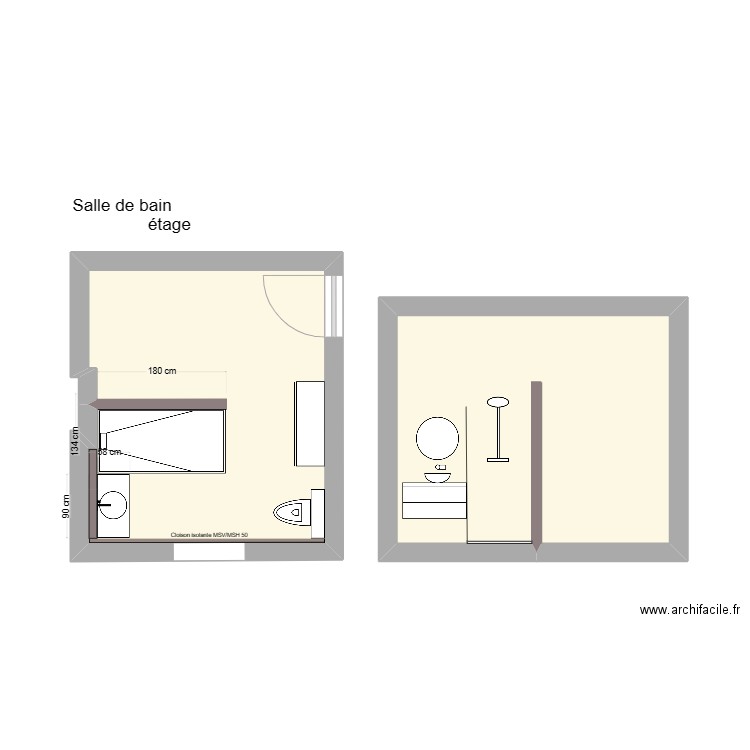 Galmiche Thomas. Plan de 2 pièces et 24 m2