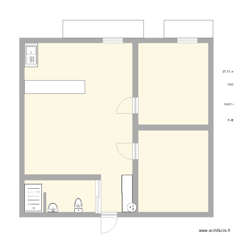 T3 logement. Plan de 0 pièce et 0 m2
