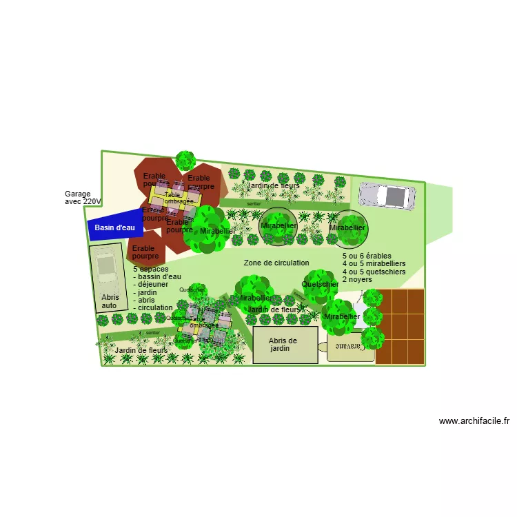 Am&eacute;nagement jardin 04. Plan de 