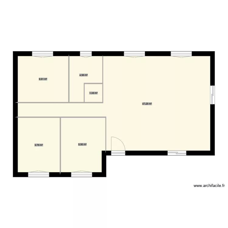 maison. Plan de 
