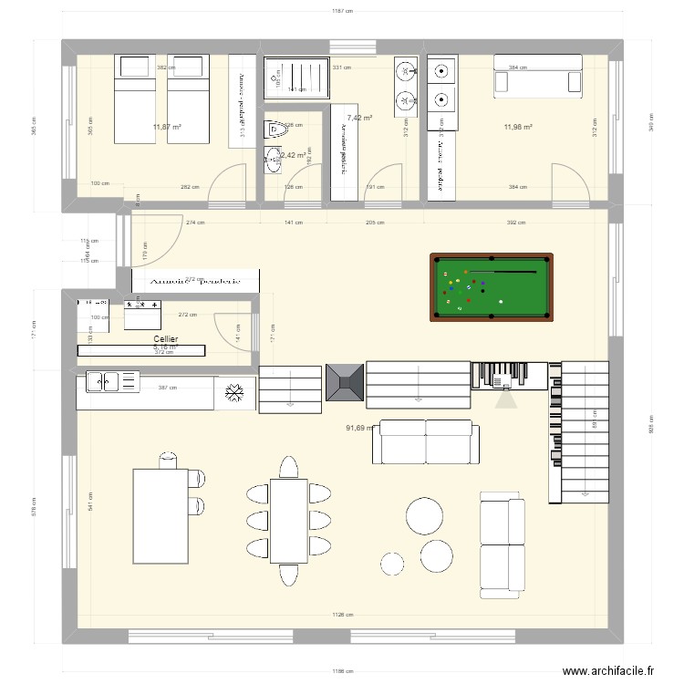 Plus Petite Maison 2. Plan de 6 pièces et 131 m2