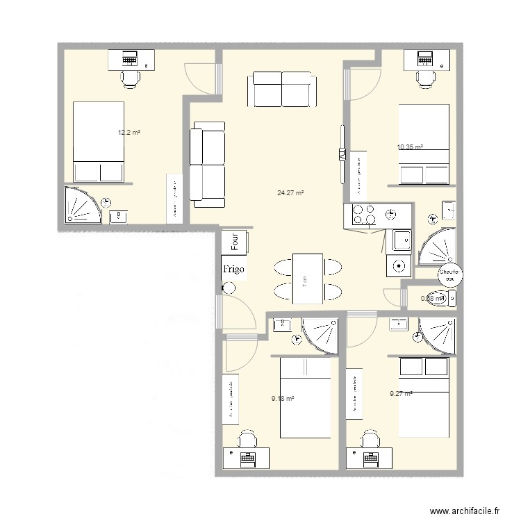 Coloc. Plan de 0 pièce et 0 m2