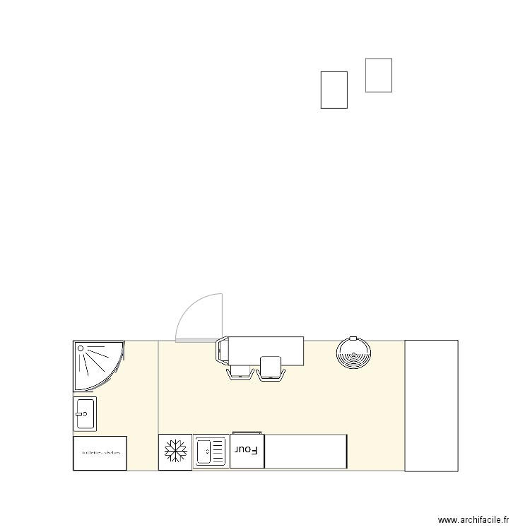 tiny house version 2. Plan de 0 pièce et 0 m2