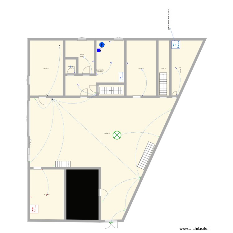 maison Trelaün. Plan de 0 pièce et 0 m2