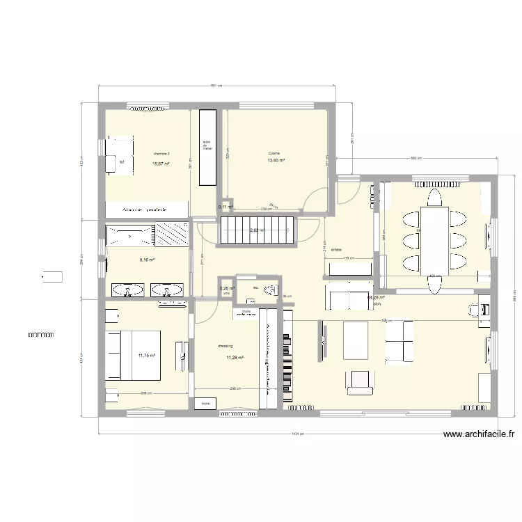 st prix rubelles meubl&eacute;. Plan de 