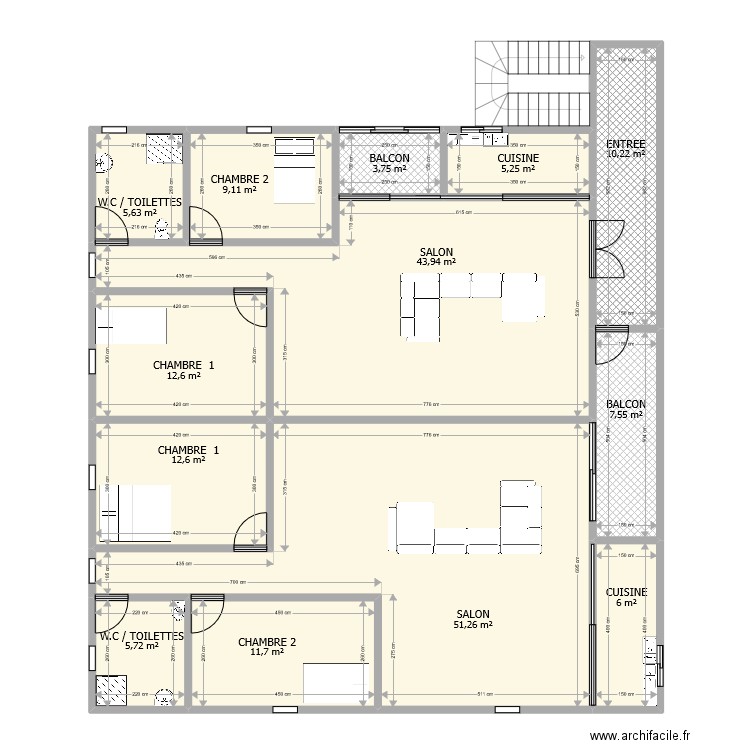 plan BRK 2022. Plan de 0 pièce et 0 m2