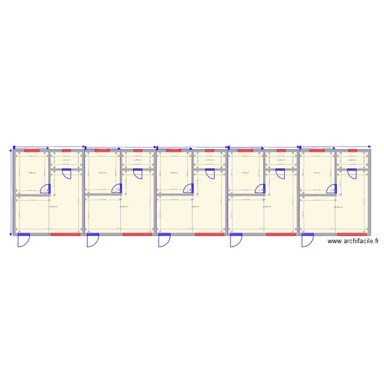 Армения Севан. Plan de 15 pièces et 134 m2