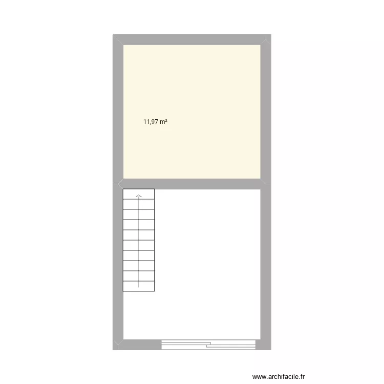 Sueño de la Reina. Plan de 1 Pièce et 12 m² Sueño de la Reina. Plan de 1 Pièce et 12 m²