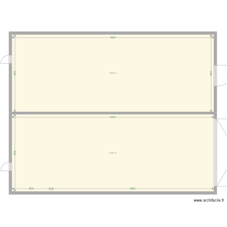 LOCAL300M2 vide. Plan de 0 pièce et 0 m2