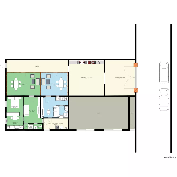 location 2 appart10. Plan de 