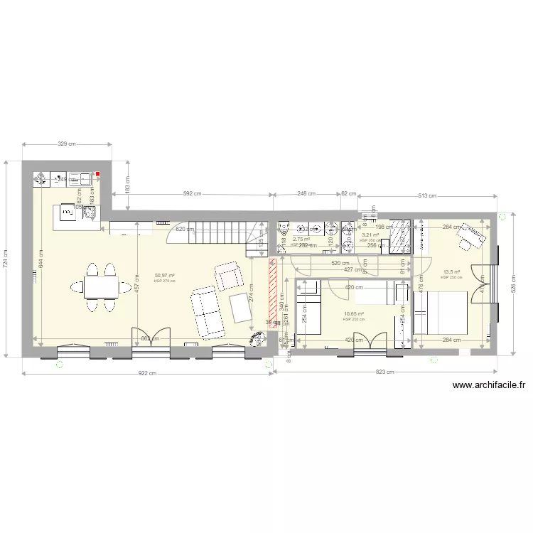 extension finale cotée 2 parois vitrées. Plan de extension finale cotée 2 parois vitrées. Plan de