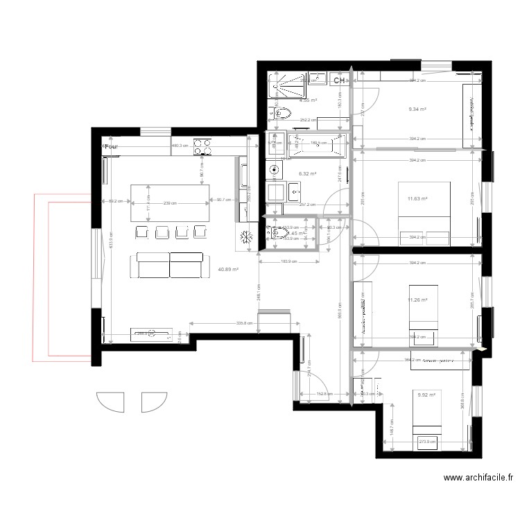 plan caro T5 au 230920. Plan de 0 pièce et 0 m2