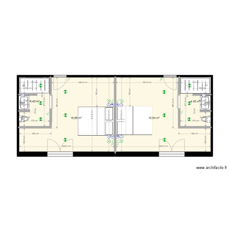Hôtel Antibes - Points lumineux. Plan de 0 pièce et 0 m2