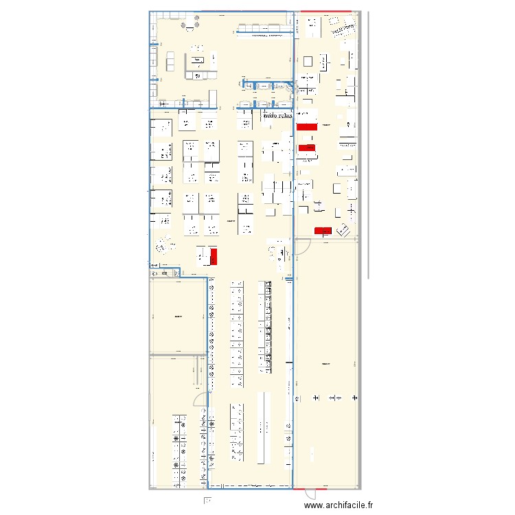  magasin MODIF luigi. Plan de 0 pièce et 0 m2