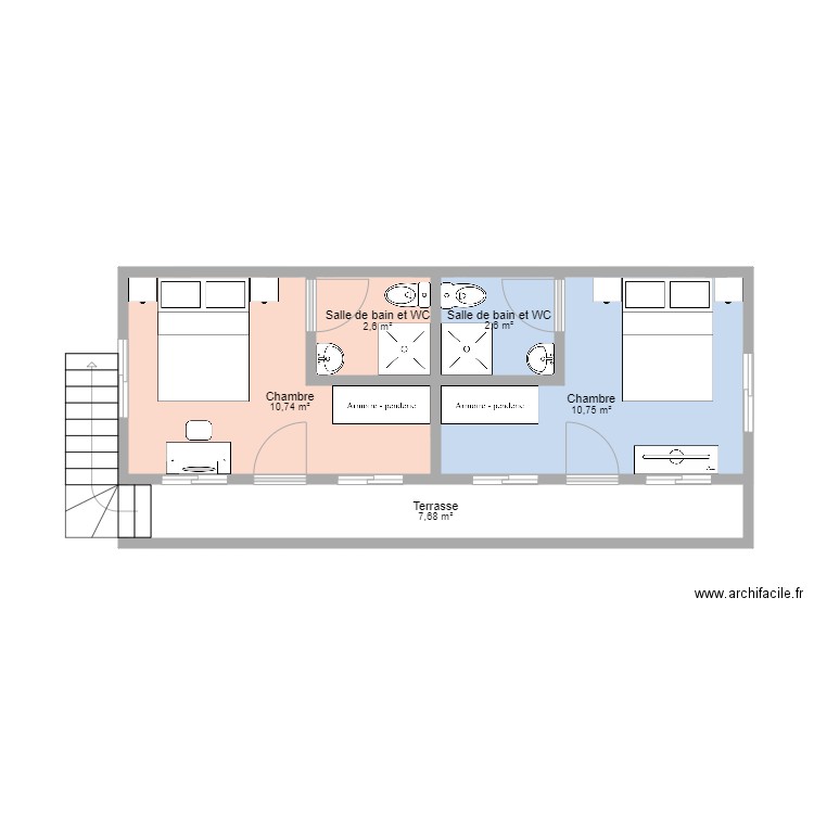 Loic Dépendances Etage. Plan de 0 pièce et 0 m2