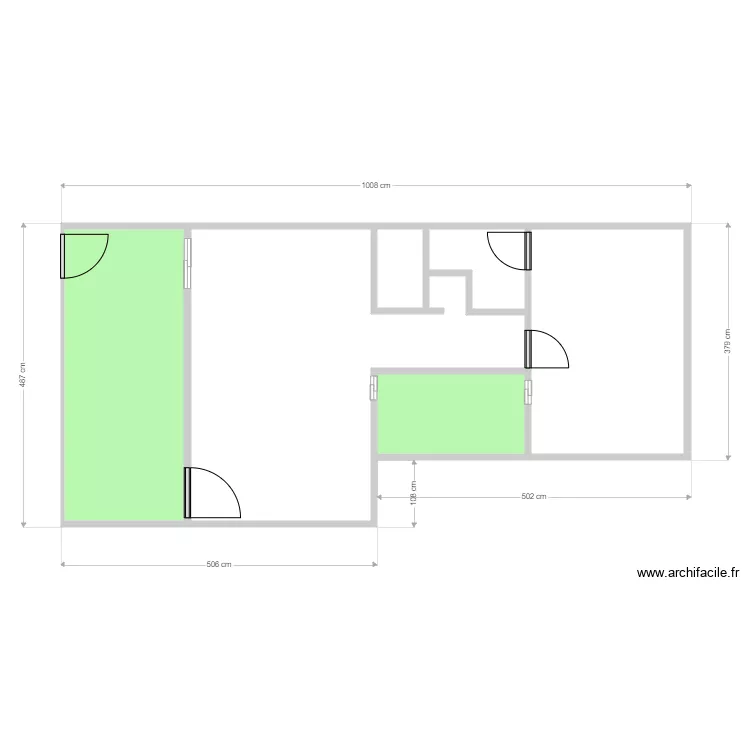 ECHEVINS Appart RDC. Plan de 