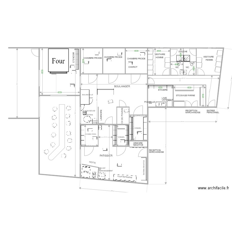 BOULANGERIE. Plan de 0 pièce et 0 m2