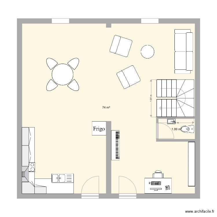 belley. Plan de 0 pièce et 0 m2