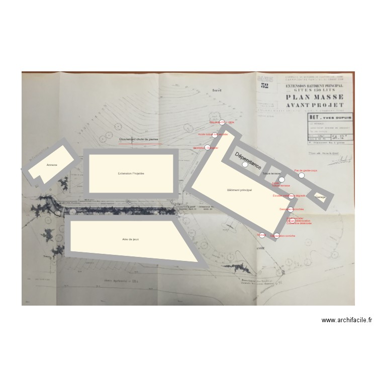 CAF Plan Extérieur. Plan de 0 pièce et 0 m2