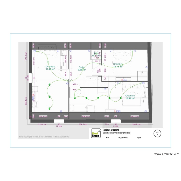 Plan Monté etage. Plan de 0 pièce et 0 m2