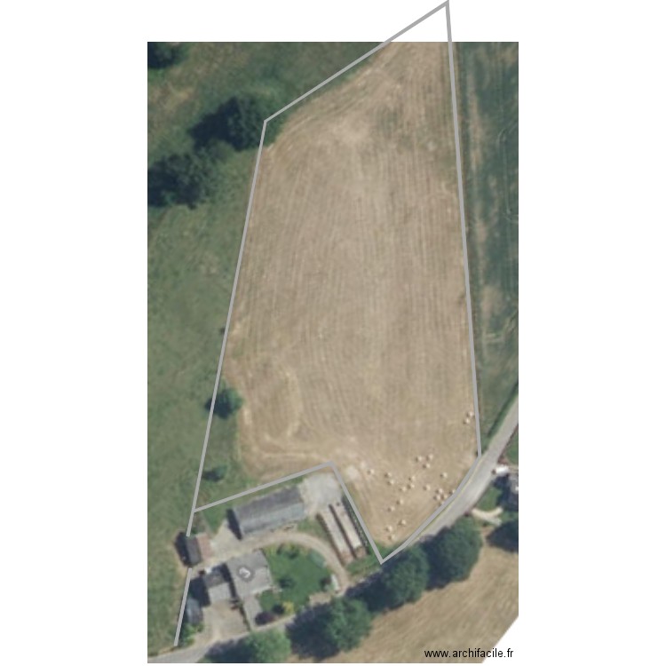 Terrain Dimensions Parcelle cultivable clôture. Plan de 0 pièce et 0 m2