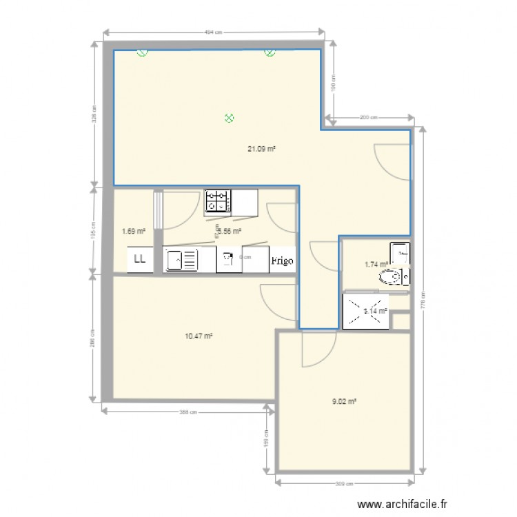 casa. Plan de 0 pièce et 0 m2