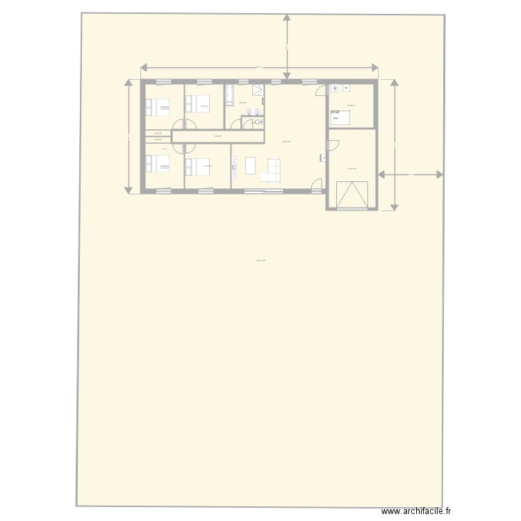 plan norman. Plan de 0 pièce et 0 m2