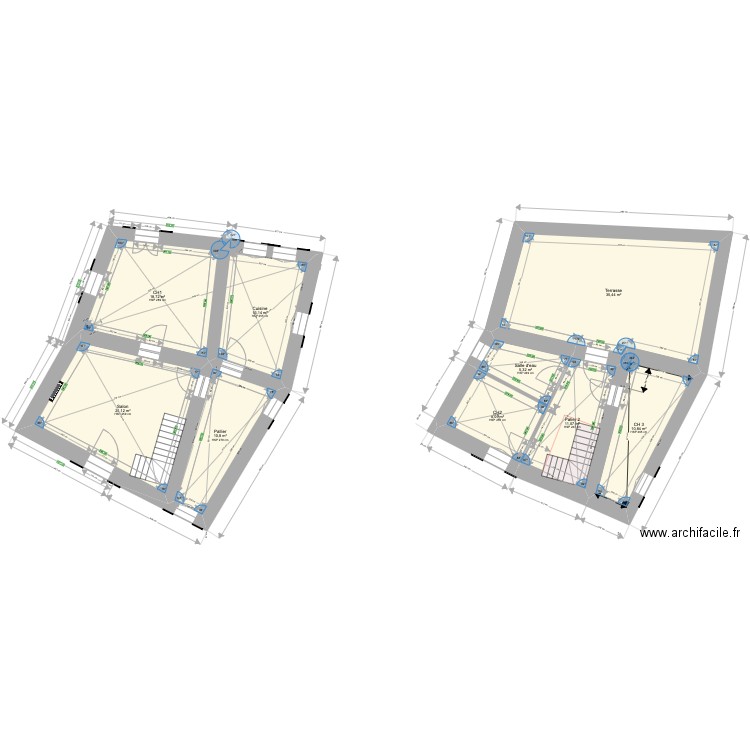 plan_10_Rivières. Plan de 9 pièces et 138 m2