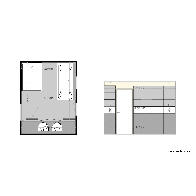 salle . Plan de 0 pièce et 0 m2