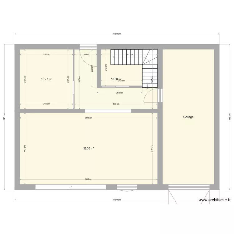 maison. Plan de 