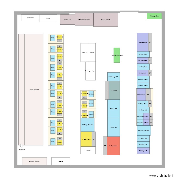 chaine horlo. Plan de 0 pièce et 0 m2