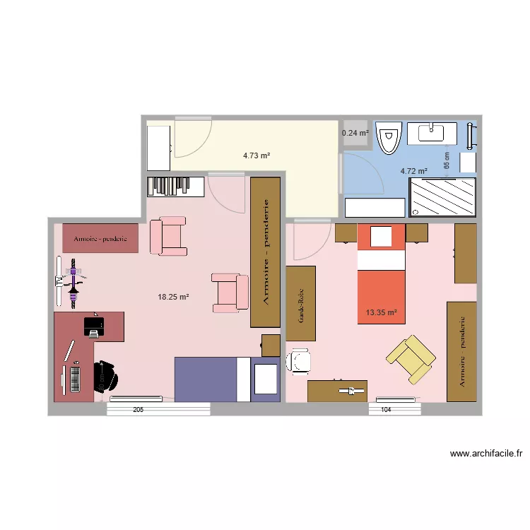 Zone nuit 6. Plan de 