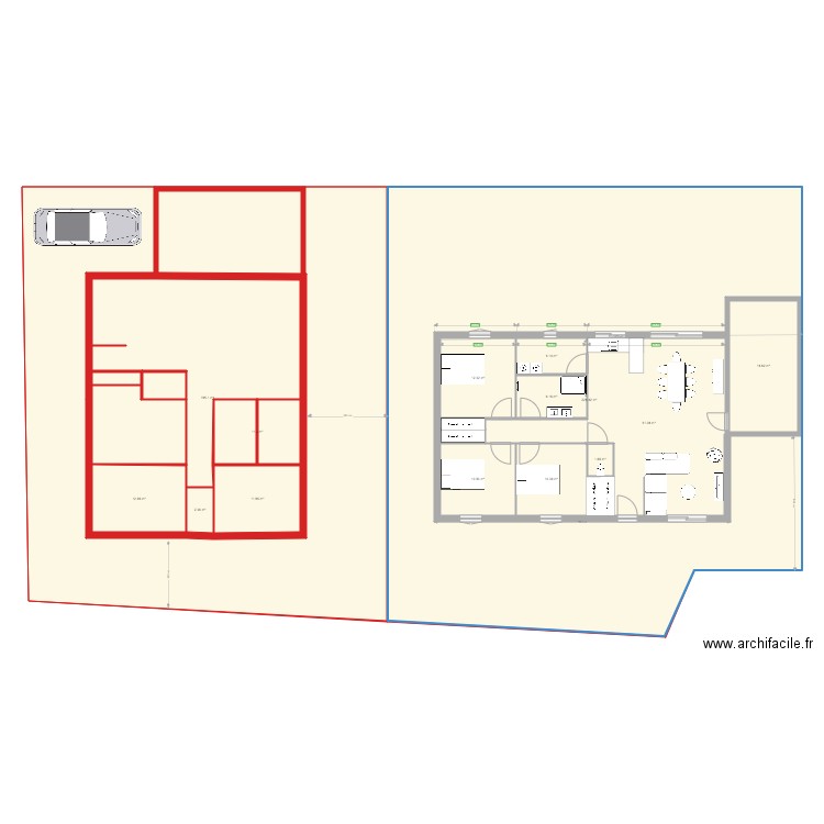 LA COU. Plan de 0 pièce et 0 m2