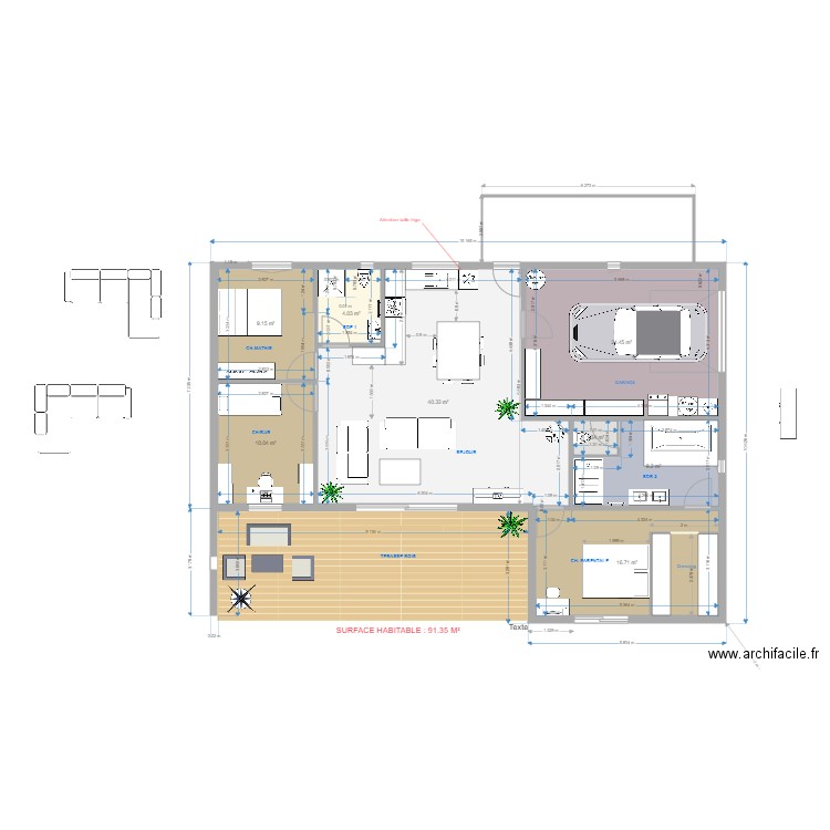 HERAUD AVP 7 NOVEMBRE 2021. Plan de 8 pièces et 115 m2