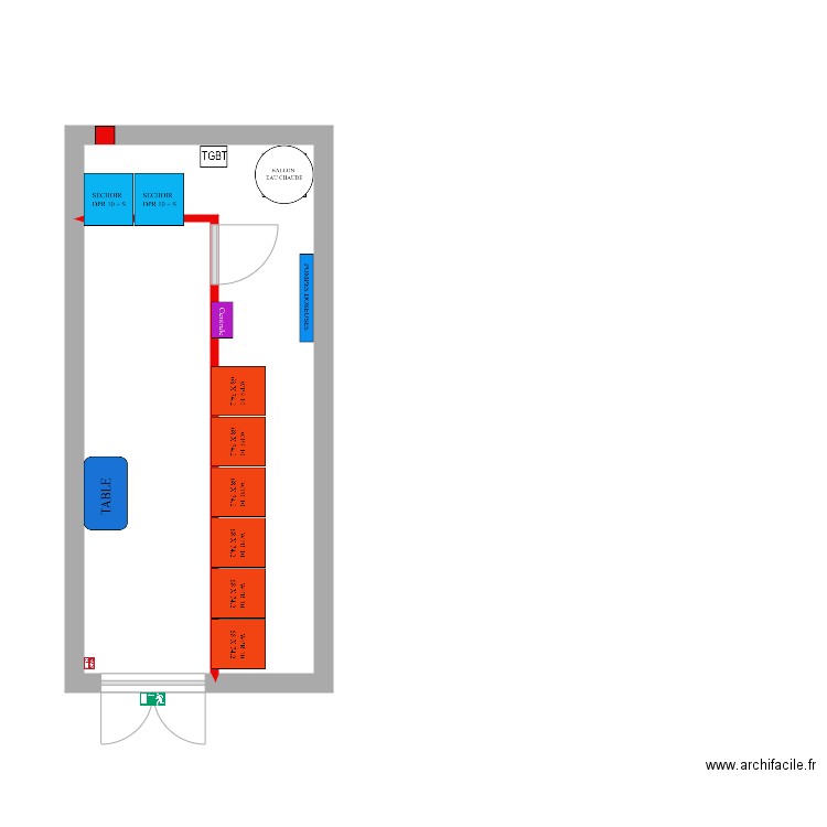 FOFANA ABIDJAN 2. Plan de 2 pièces et 21 m2