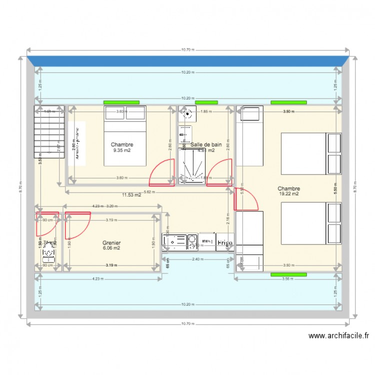 Etage 01 du 16 mai 2016. Plan de 0 pièce et 0 m2