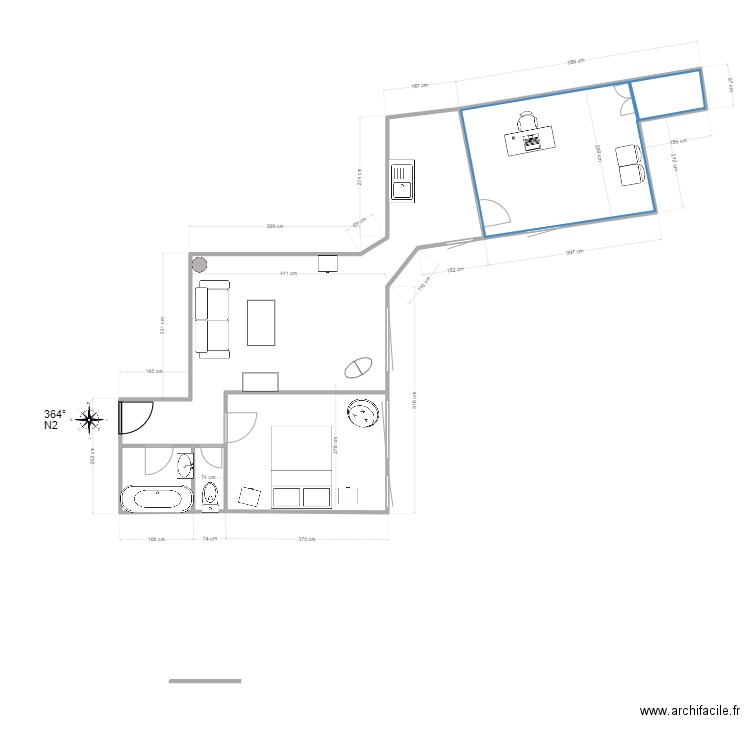 Hugo. Plan de 0 pièce et 0 m2