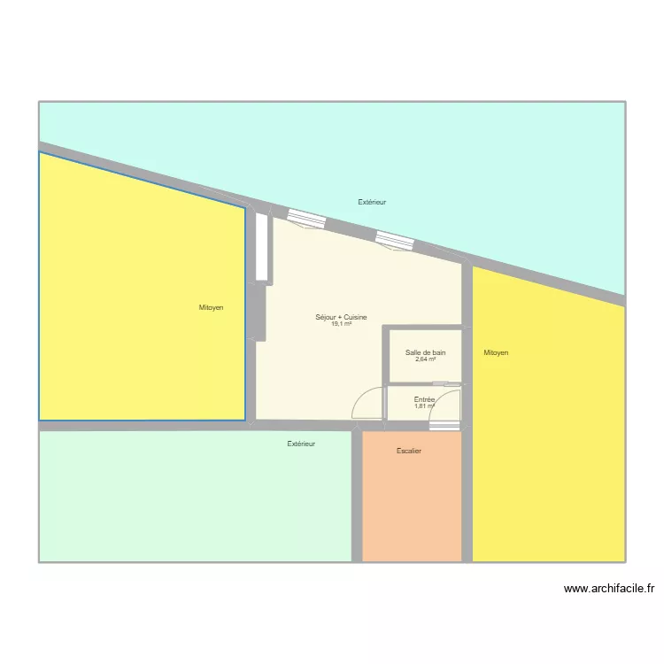 Cardinet 17&egrave;me. Plan de 0 pièce et 0 m2