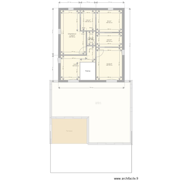 leognan 5 avec etage. Plan de 0 pièce et 0 m2