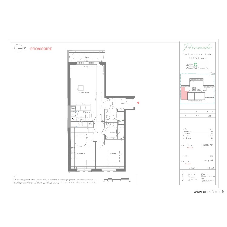 Promenade Pilet 2. Plan de 0 pièce et 0 m2