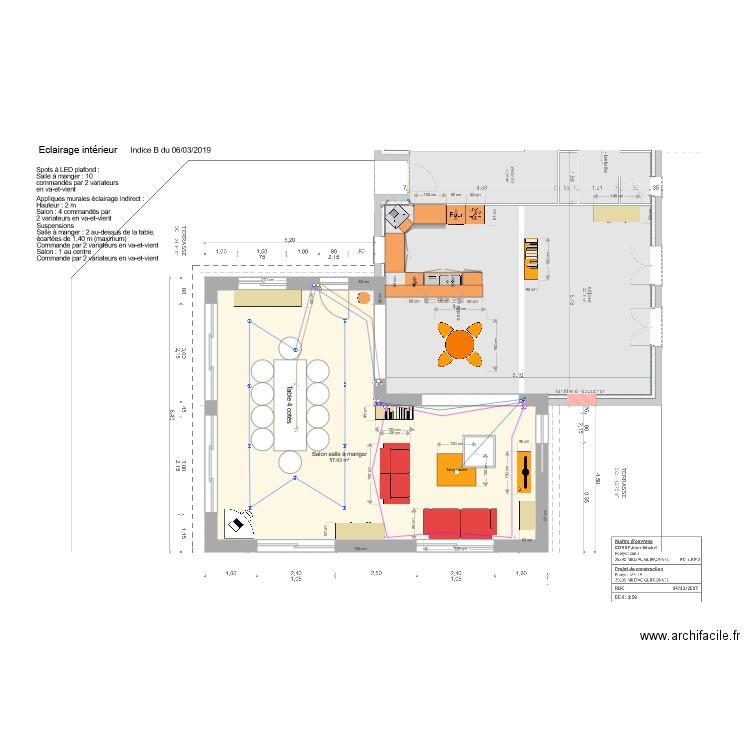 Eclairage intérieur ind B. Plan de 0 pièce et 0 m2