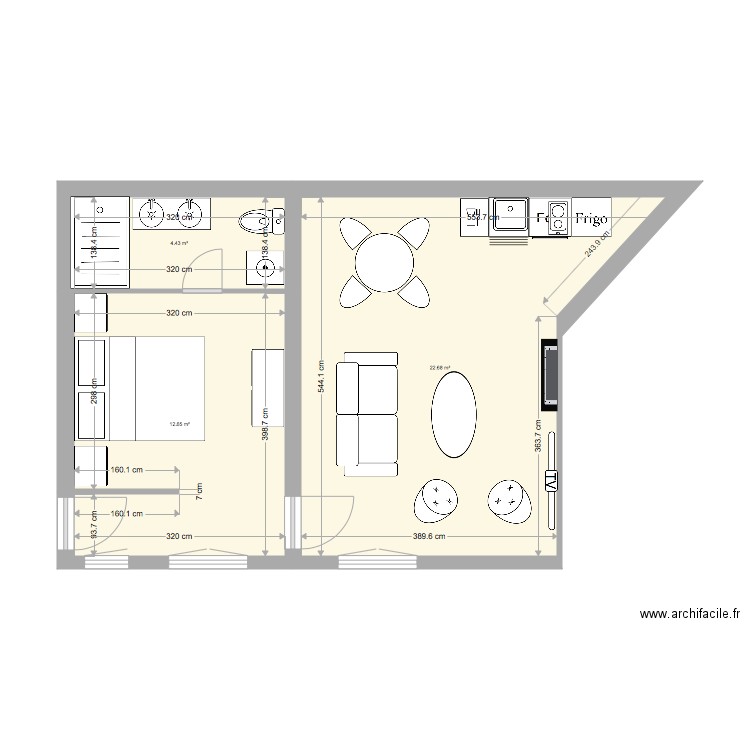 plan dragon 2 meublé. Plan de 0 pièce et 0 m2