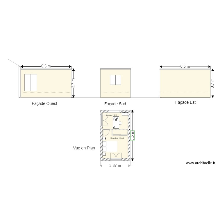 Projet Façade 2. Plan de 0 pièce et 0 m2