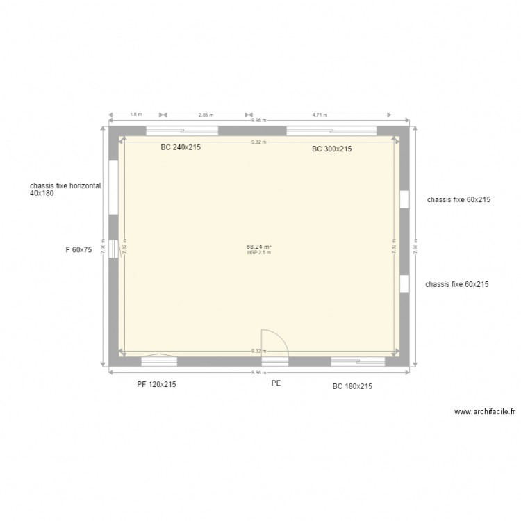 Cochin. Plan de 0 pièce et 0 m2