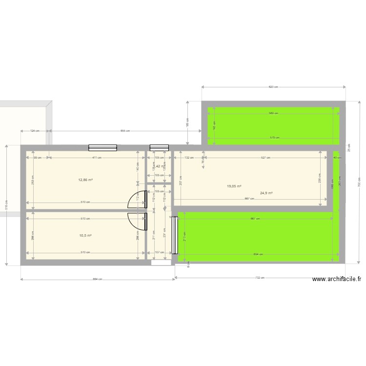 Nantes28. Plan de 11 pièces et 180 m2