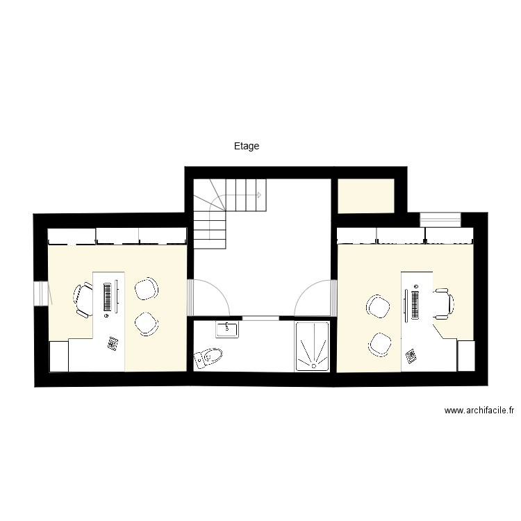 Etage. Plan de 0 pièce et 0 m2